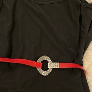 Red Chicos leather belt